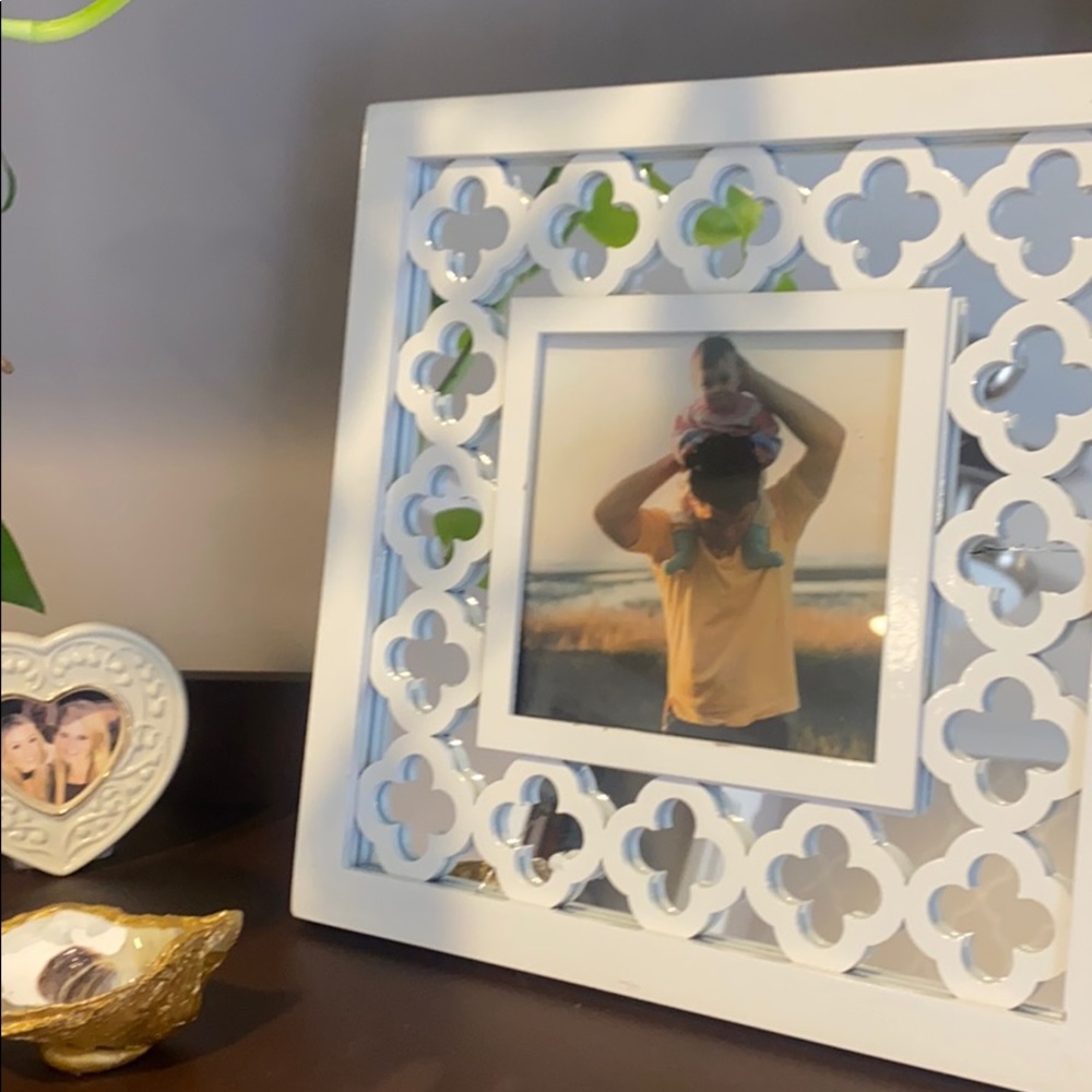 Nicole Miller white Mirrored Frame